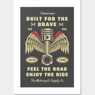 motorcycle biker gearhead Posters and Art